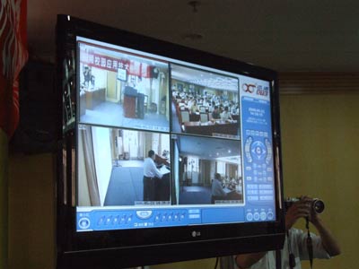 数字液晶电视高清显示会场画面