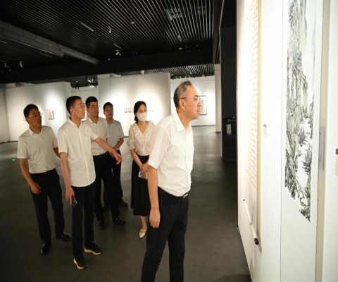 九江职业大学举办“庆祝中国共产党成立105周年暨纪念红军长征胜利90周年”学生书画作品展