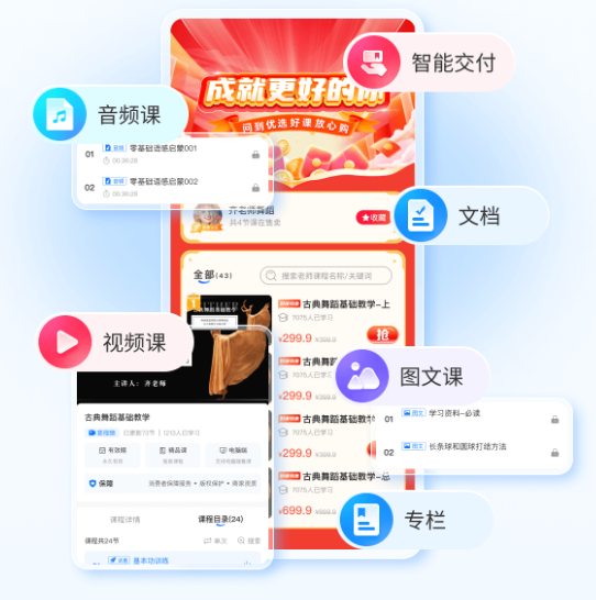 支持多种售卖场景